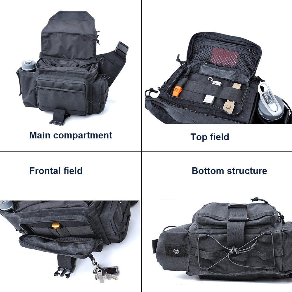 SHANGRI-LA Multi-functional Outdoor Hiking Pack Tactical Messenger Range Pack Camera Sling CCW Gear