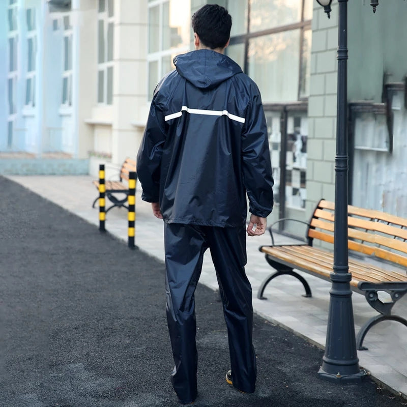 Motorcycle Waterproof Conjoined Raincoat Suit
(Shirt & Trousers)