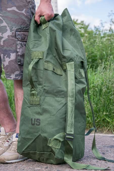 Rothco GI Type Enhanced Double Strap Duffle Bag – Durable Military Canvas Gear Bag