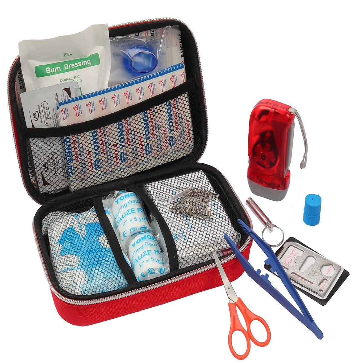 Portable Emergency Aid Kit – Essential First Aid for Survival, Camping & Travel