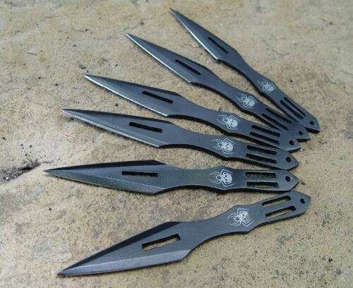 6PC Spider Kunai Throwing Set – Decorative Ninja Set with Sheath