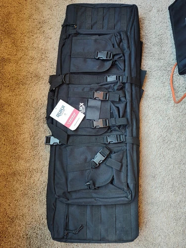 American Tactical ATICT36DGB RUKX Gear 36" Black Double Gun Case Rifle Bag