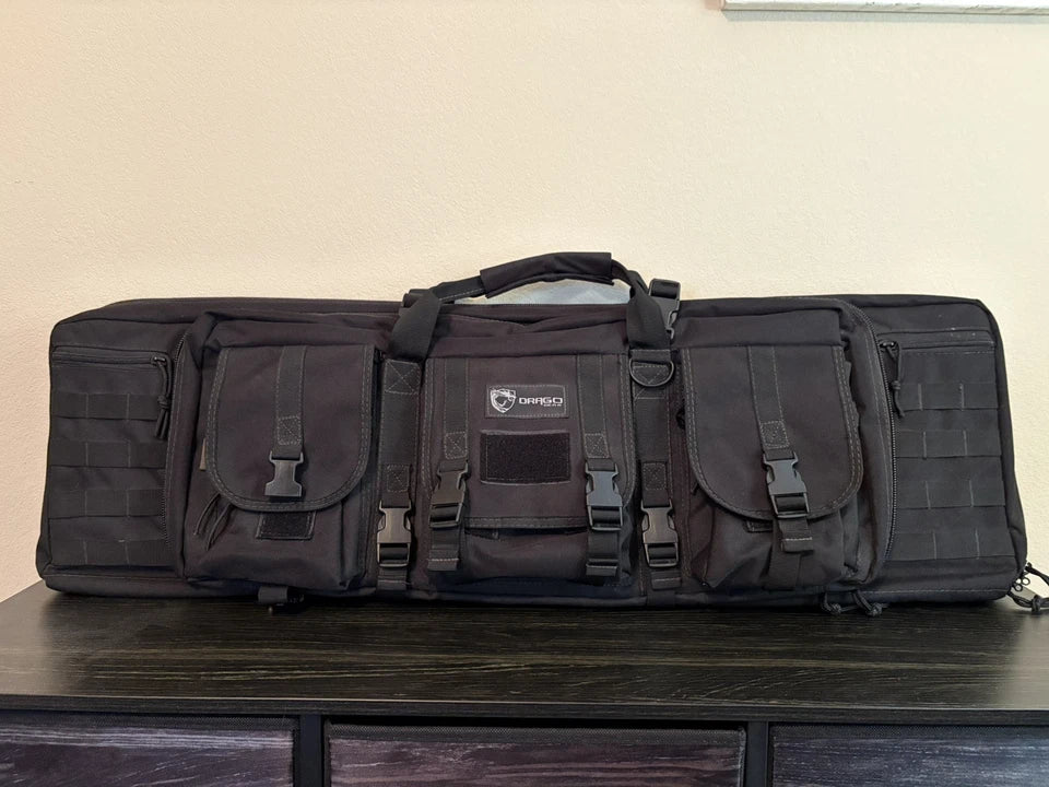 Drago Gear 36" & 42" Double Rifl Case Padded Military Travel Backpack Strap