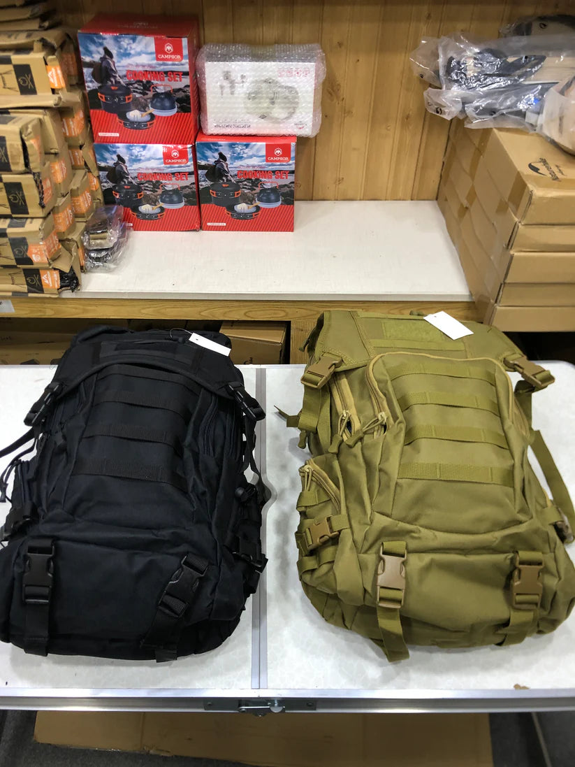 tactical backpack, hiking backpack, camping bag, outdoor backpack, MOLLE backpack, trekking backpack, tactical hiking bag, hiking gear Pakistan, military backpack Pakistan Black
