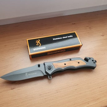 BROWNING  WOODEN FOLDING KNIFE