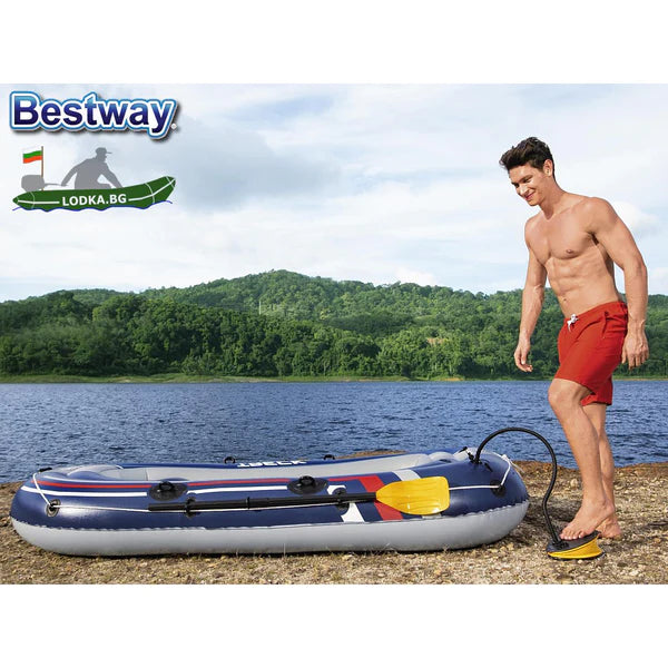 Inflatable Tender Boat with Paddles & Air Pump – Adventure-Ready & Easy to Use